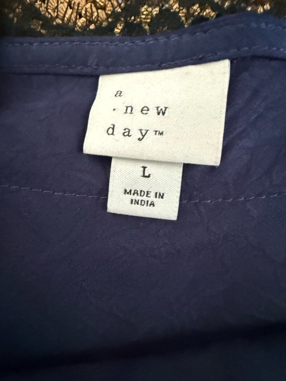 a new day Navy Blue Lace-Trim Camisole - Picture 4 of 4